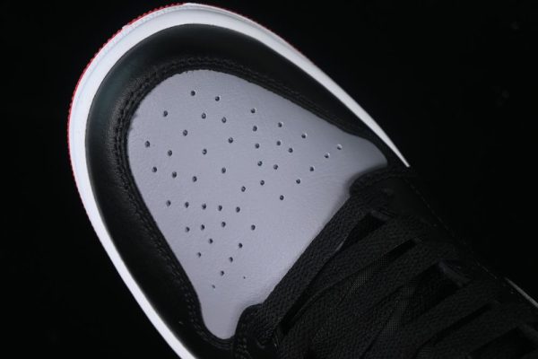 New Arrival AJ1 Mid Black Cement Grey Red Shoes DQ8426-006