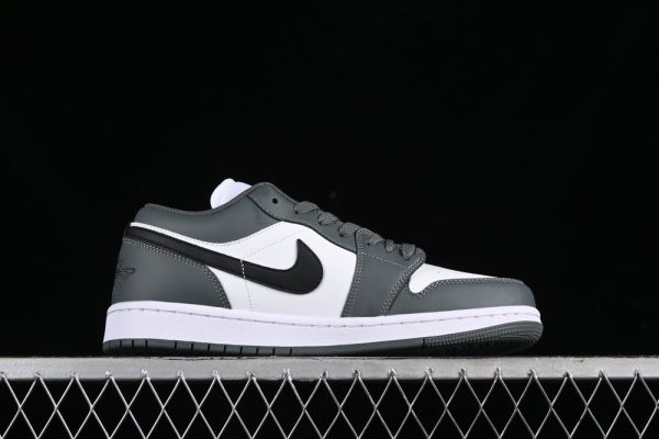 New Arrival AJ 1 Low White Iron Grey 553560-152