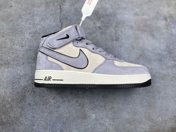 New Arrival AF 1 MID Light Blue Suede AJ3286