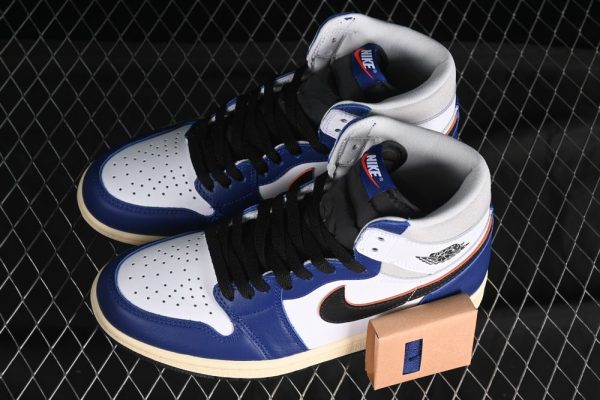 New Arrival AJ1 Retro High White Deep Royal Blue DZ5485-100