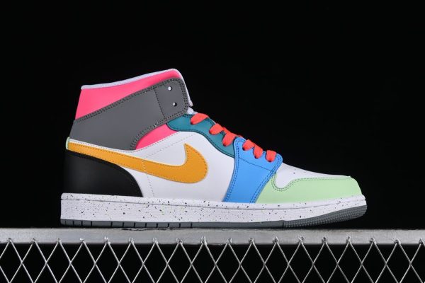 New Arrival AJ1 Mid SE GS Multi-Color FN1190-100