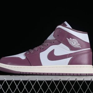 New Arrival AJ1 Mid Purple Trainers BQ6472-050