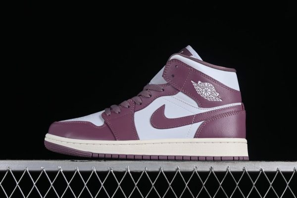 New Arrival AJ1 Mid Purple Trainers BQ6472-050