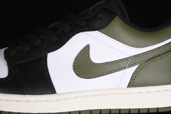 New Arrival AJ1 Low GS Black Medium Olive 553558-092