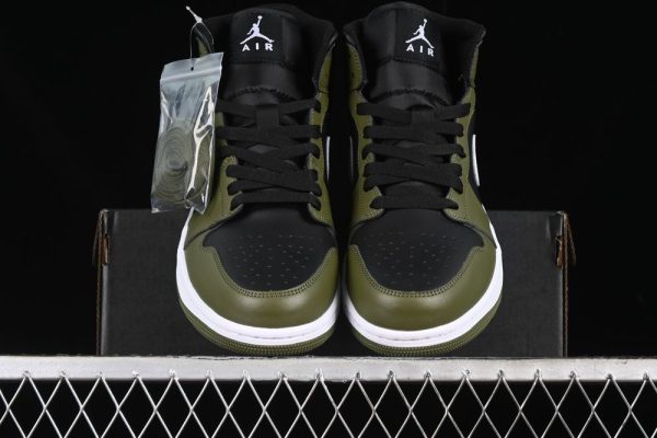 New Arrival AJ1 Mid Army Green DQ8426-092