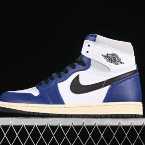 New Arrival AJ1 Retro High White Deep Royal Blue DZ5485-100