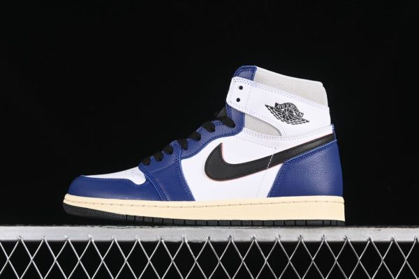 New Arrival AJ1 Retro High White Deep Royal Blue DZ5485-100