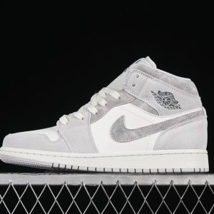 New Arrival AJ1 Mid Neutre Grey Sail FQ7720-002