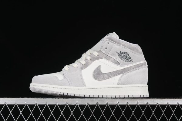 New Arrival AJ1 Mid Neutre Grey Sail FQ7720-002