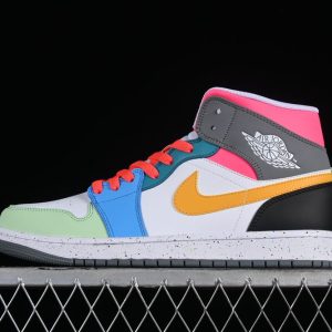 New Arrival AJ1 Mid SE GS Multi-Color FN1190-100