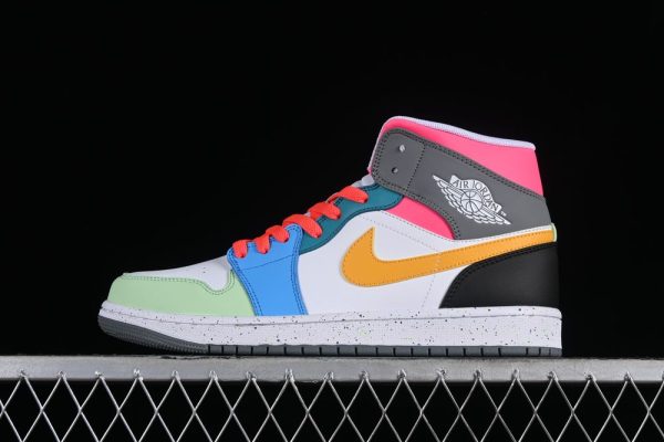 New Arrival AJ1 Mid SE GS Multi-Color FN1190-100