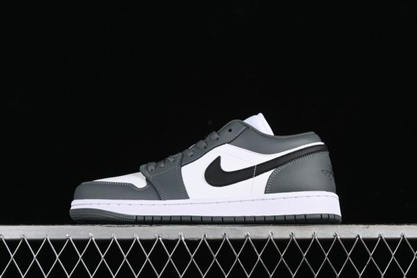 New Arrival AJ 1 Low White Iron Grey 553560-152