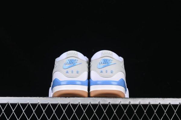 New Arrival AJ4 Vintage Basketball Shoes Unisex Low-Top Gray White Blue FQ7939-104