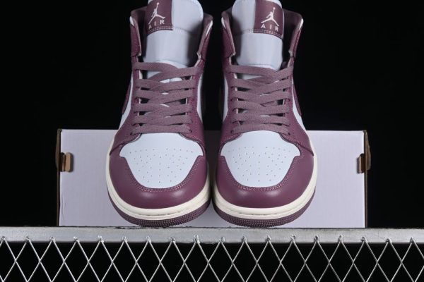 New Arrival AJ1 Mid Purple Trainers BQ6472-050