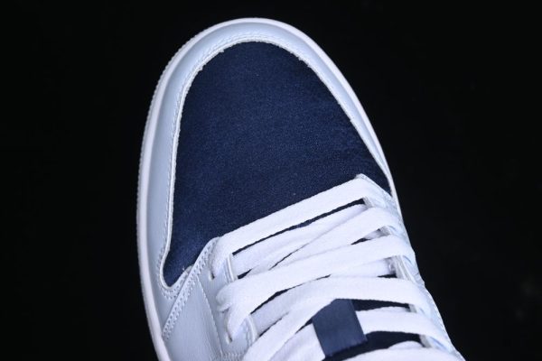 New Arrival AJ1 low cut culture sneakers navy blue silk FZ8778-044