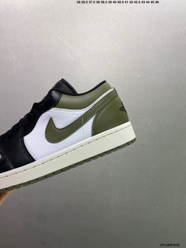 New Arrival AJ 1 Low Black Toe Medium Olive AJ3301