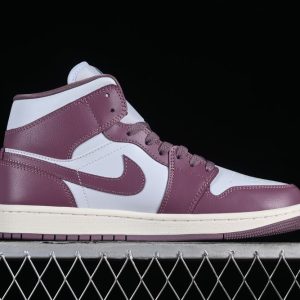 New Arrival AJ1 Mid Purple Trainers BQ6472-050