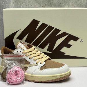 AJ  1 Low Travis Scott Sail Shy Pink DM7866-106