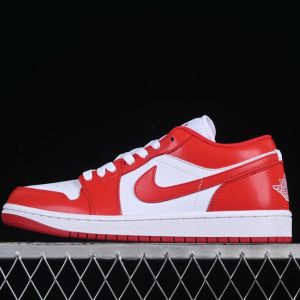 AJ 1 Low Red White 553558-166