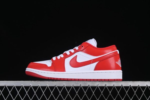 AJ 1 Low Red White 553558-166