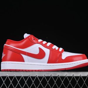 AJ 1 Low Red White 553558-166