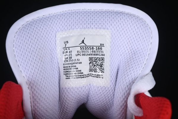 AJ 1 Low Red White 553558-166